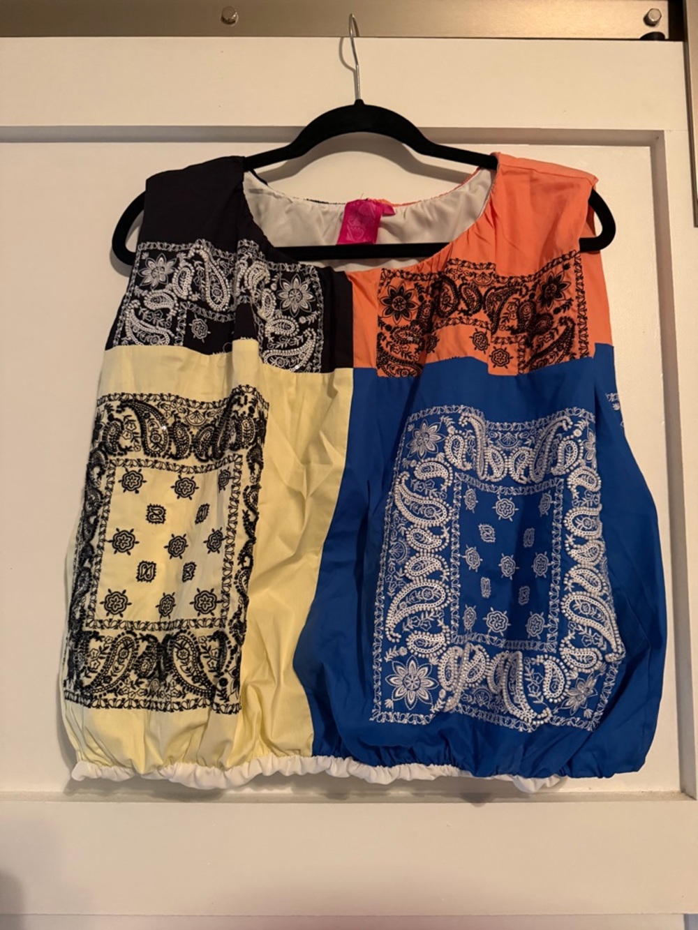 Queen of Sparkles Bandana Crop Top Size XL